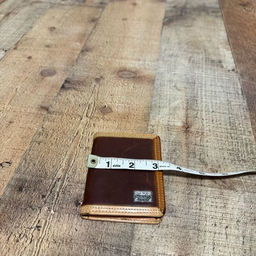 Nocona leather men’s trifold wallet brown / tan